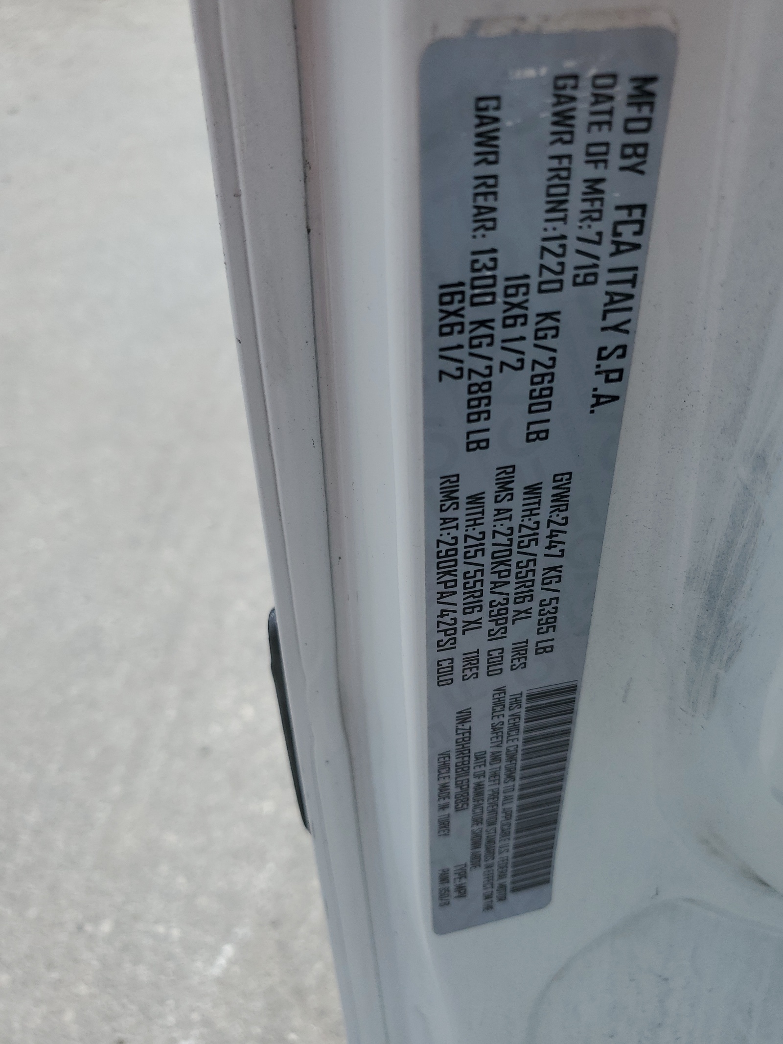 ZFBHRFBB1L6P18851 2020 Ram Promaster City Slt