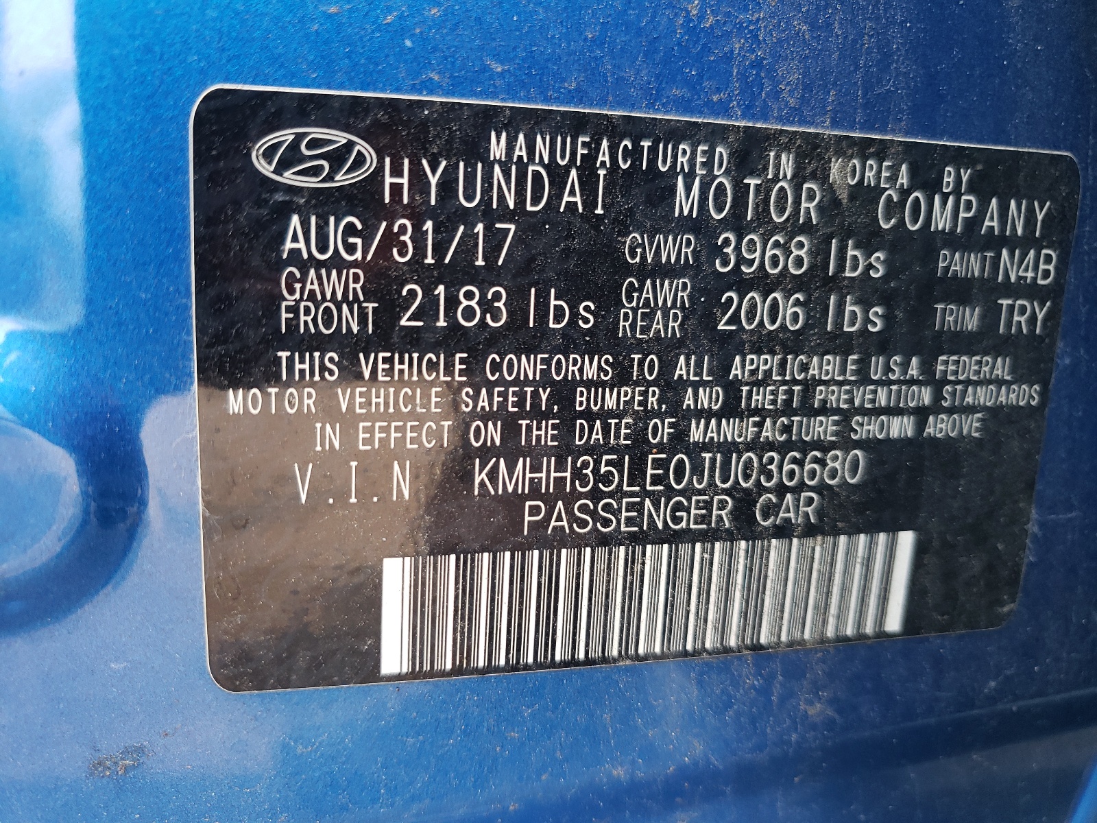 KMHH35LE0JU036680 2018 Hyundai Elantra Gt