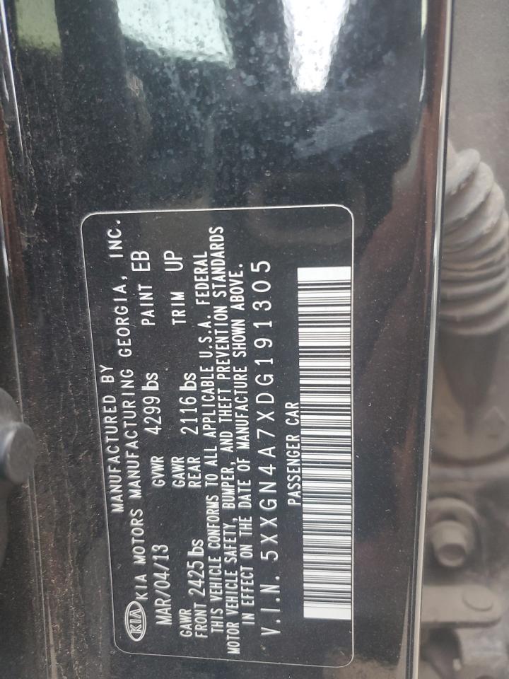 2013 Kia Optima Ex VIN: 5XXGN4A7XDG191305 Lot: 65159254