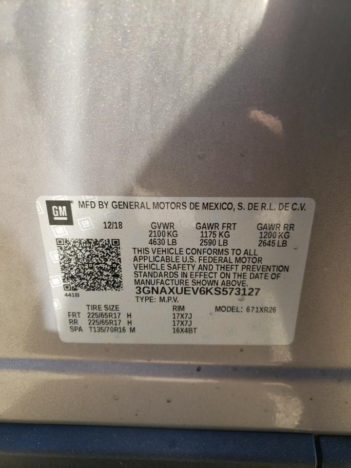 3GNAXUEV6KS573127 2019 CHEVROLET EQUINOX - Image 13