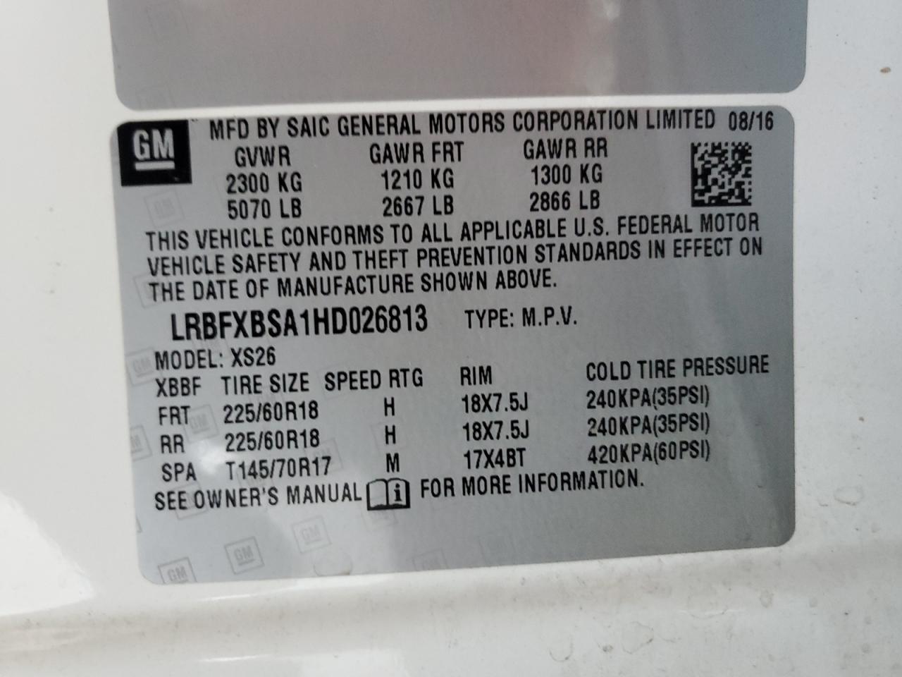 2017 Buick Envision Essence VIN: LRBFXBSA1HD026813 Lot: 65761284