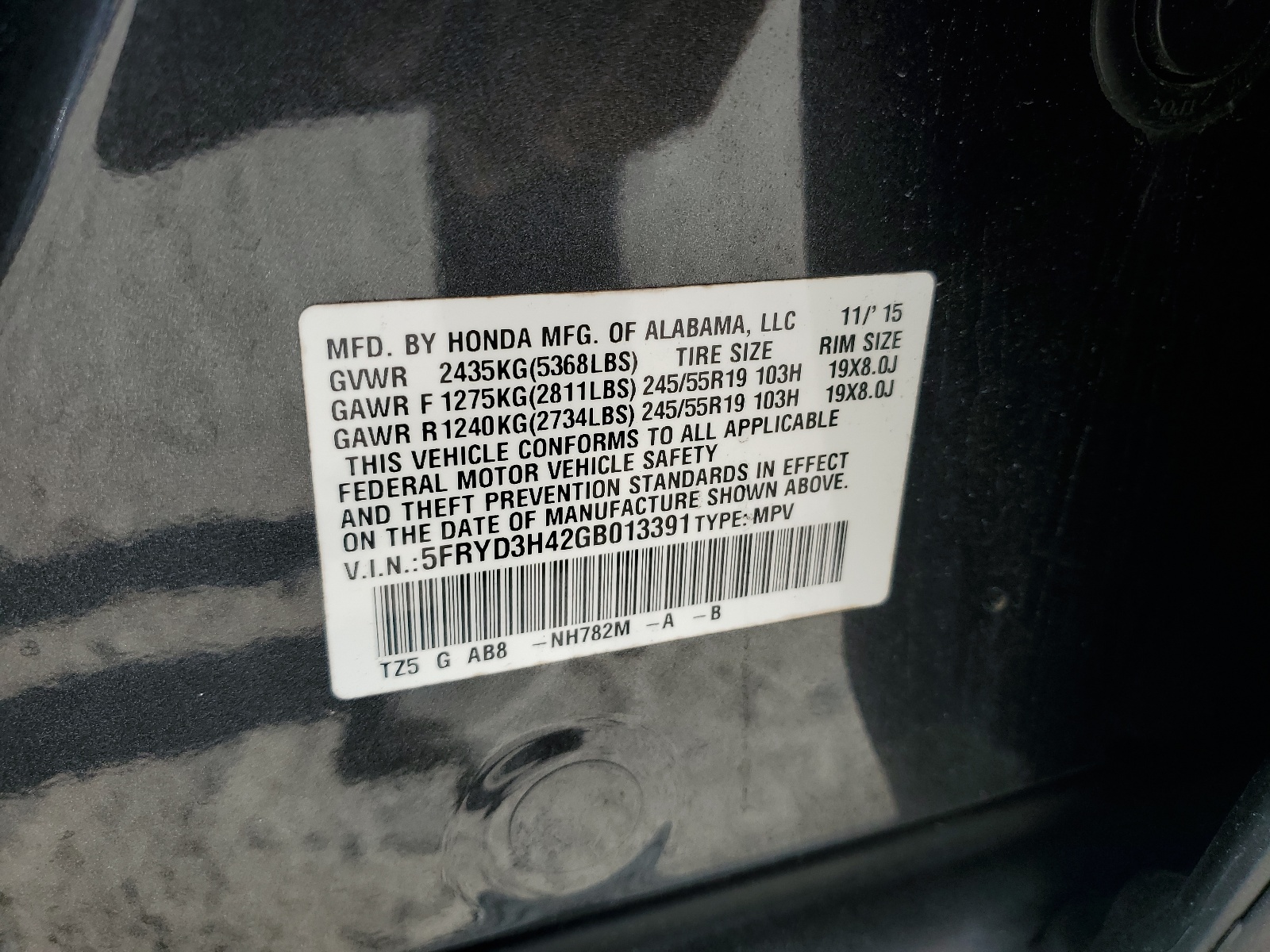 5FRYD3H42GB013391 2016 Acura Mdx Technology