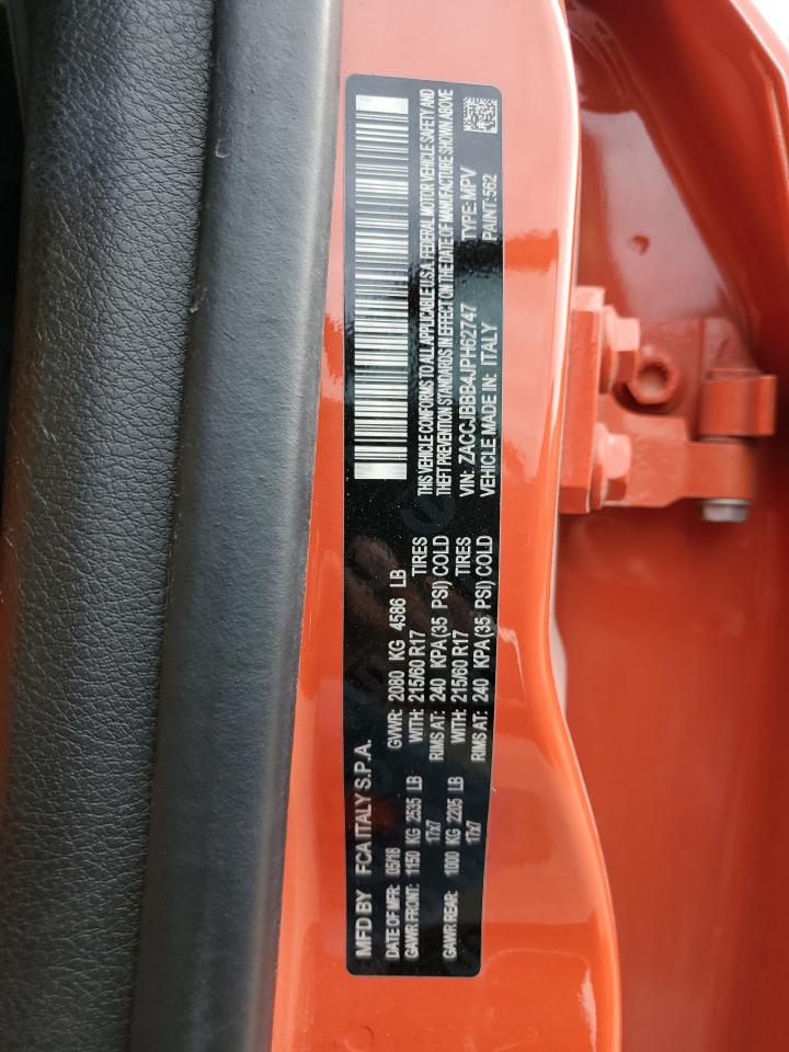 2018 Jeep Renegade Latitude VIN: ZACCJBBB4JPH62747 Lot: 66375644