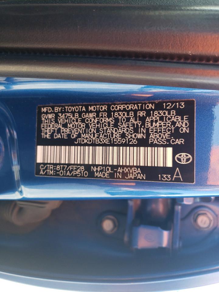 JTDKDTB3XE1559126 2014 Toyota Prius C