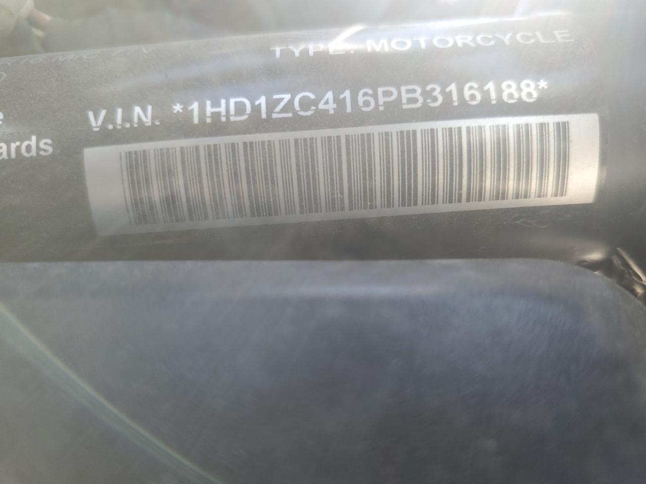 2023 Harley-Davidson Rh1250 S VIN: 1HD1ZC416PB316188 Lot: 67929044