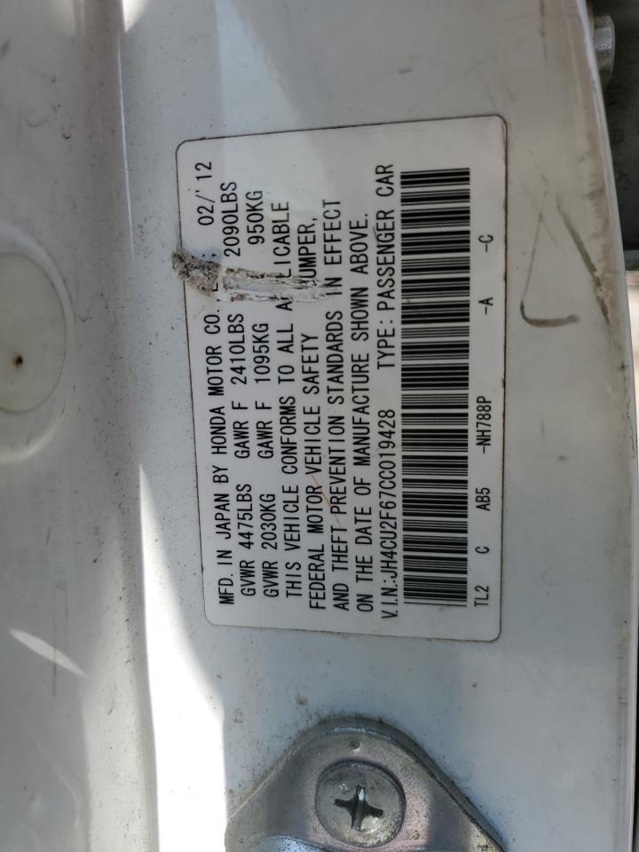 JH4CU2F67CC019428 2012 Acura Tsx Tech