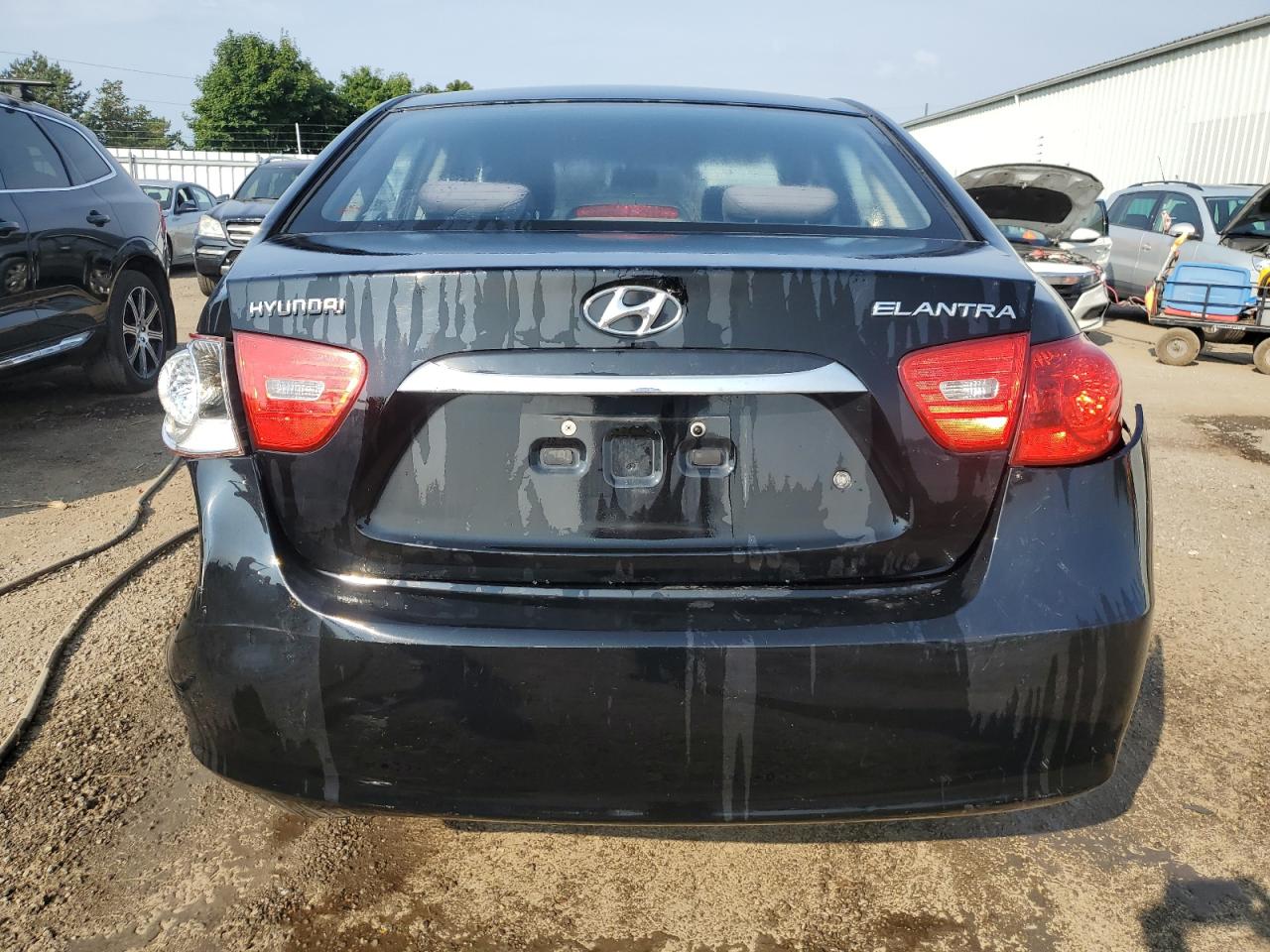 KMHDU4BD1AU086633 2010 Hyundai Elantra Blue