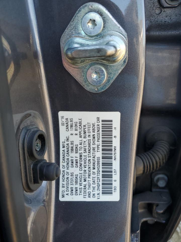 2HGFC2F72GH539955 2016 HONDA CIVIC - Image 14