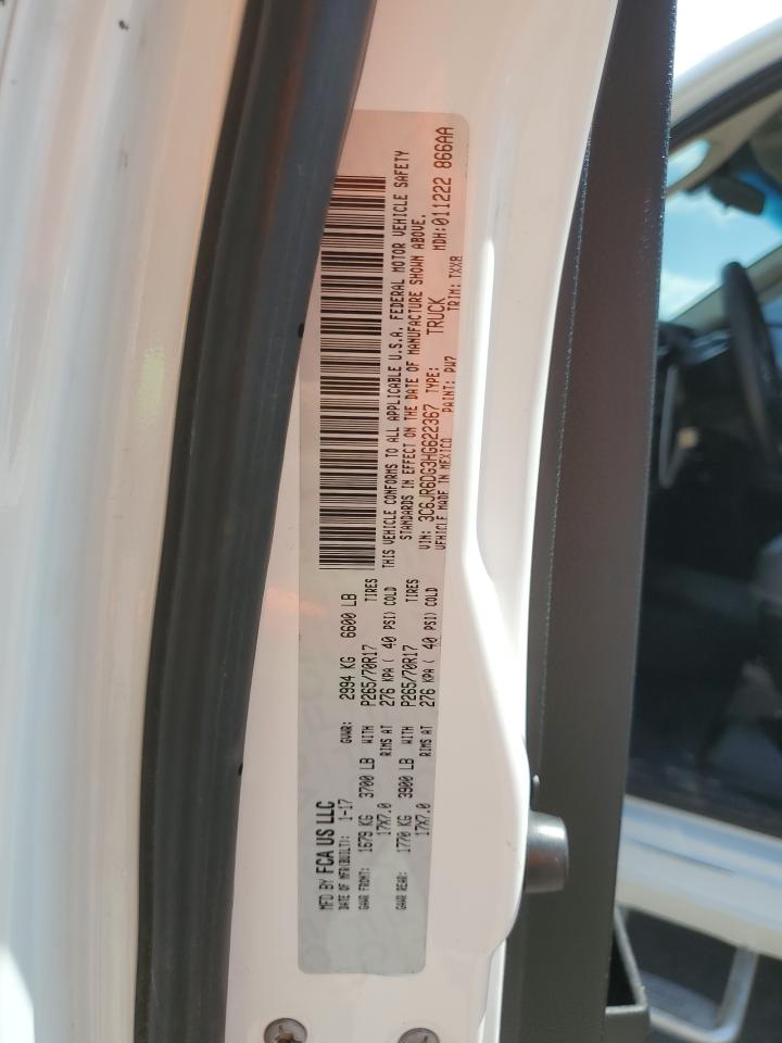 2017 Ram 1500 St VIN: 3C6JR6DG3HG622367 Lot: 67766964