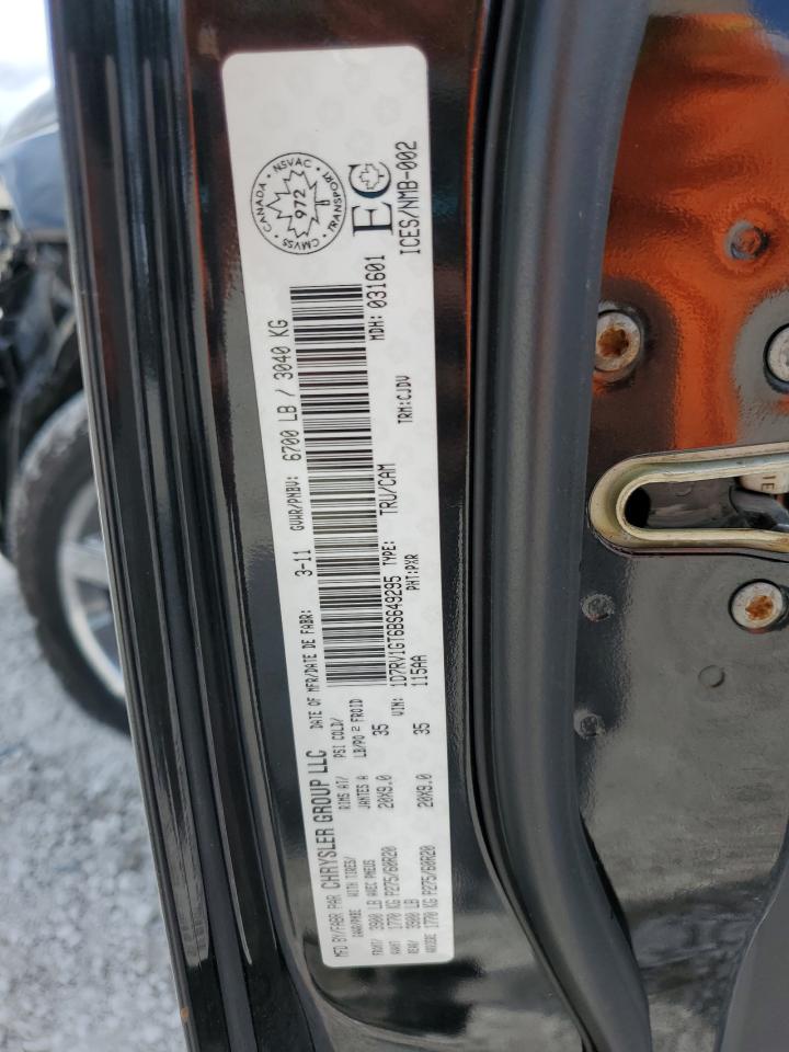 2011 Dodge Ram 1500 VIN: 1D7RV1GT6BS649295 Lot: 66248524