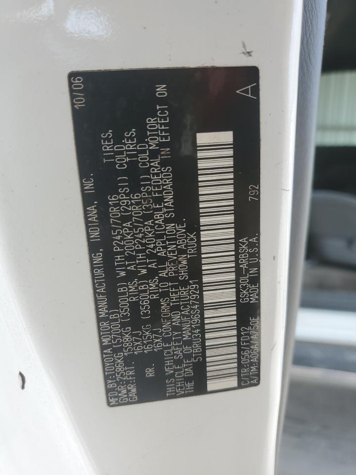 5TBRU34196S479291 2006 Toyota Tundra Access Cab Sr5