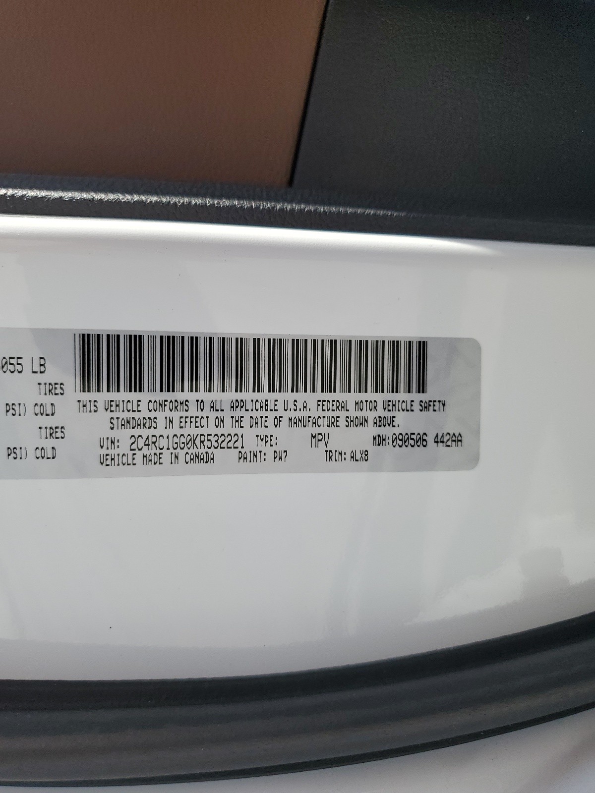 2C4RC1GG0KR532221 2019 Chrysler Pacifica Limited