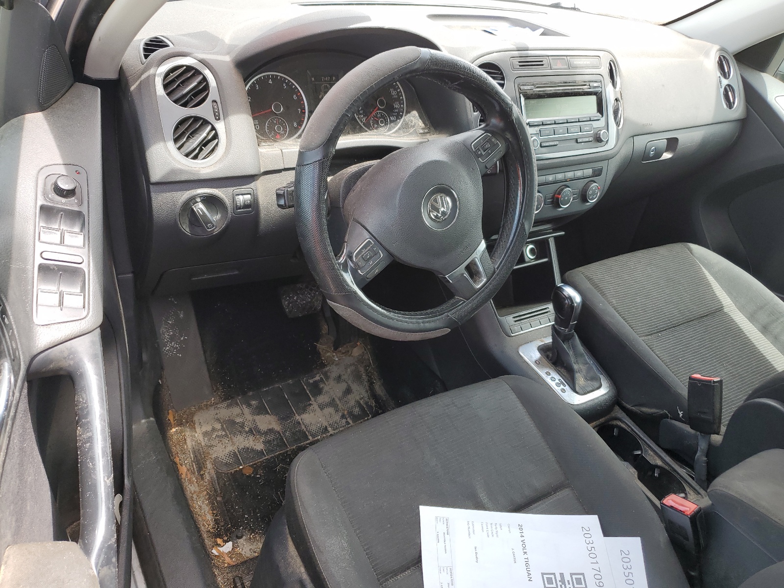 WVGAV3AX9EW530468 2014 Volkswagen Tiguan S