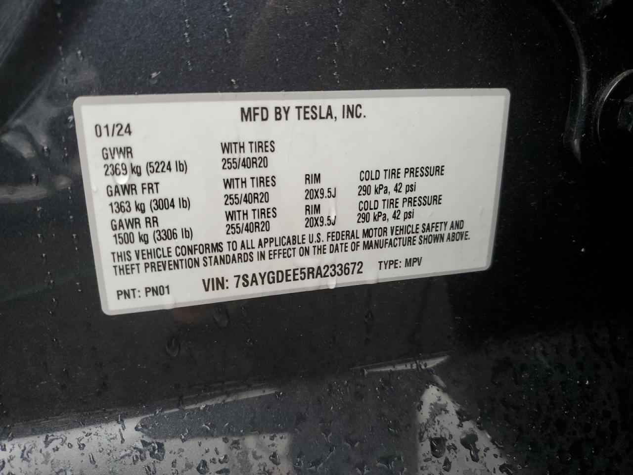 7SAYGDEE5RA233672 2024 TESLA MODEL Y - Image 15