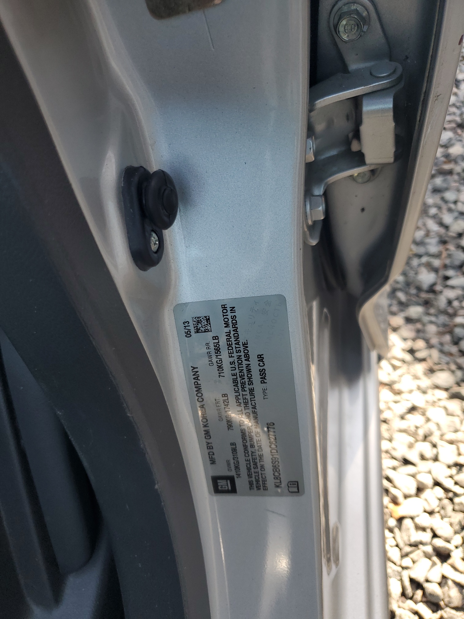 KL8CB6S91DC627776 2013 Chevrolet Spark Ls