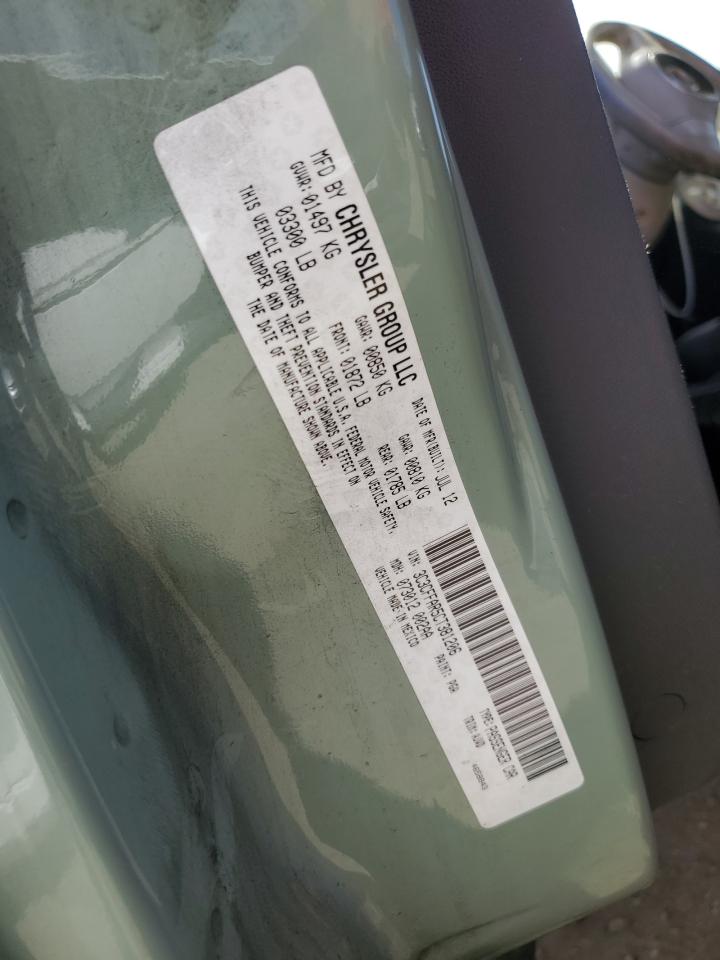 2012 Fiat 500 Pop VIN: 3C3CFFAR5CT381206 Lot: 68492014