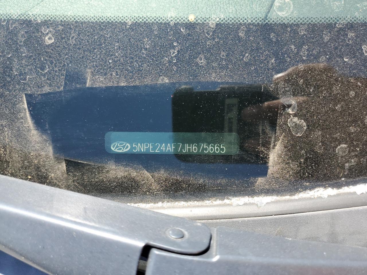 2018 Hyundai Sonata Se VIN: 5NPE24AF7JH675665 Lot: 66766334