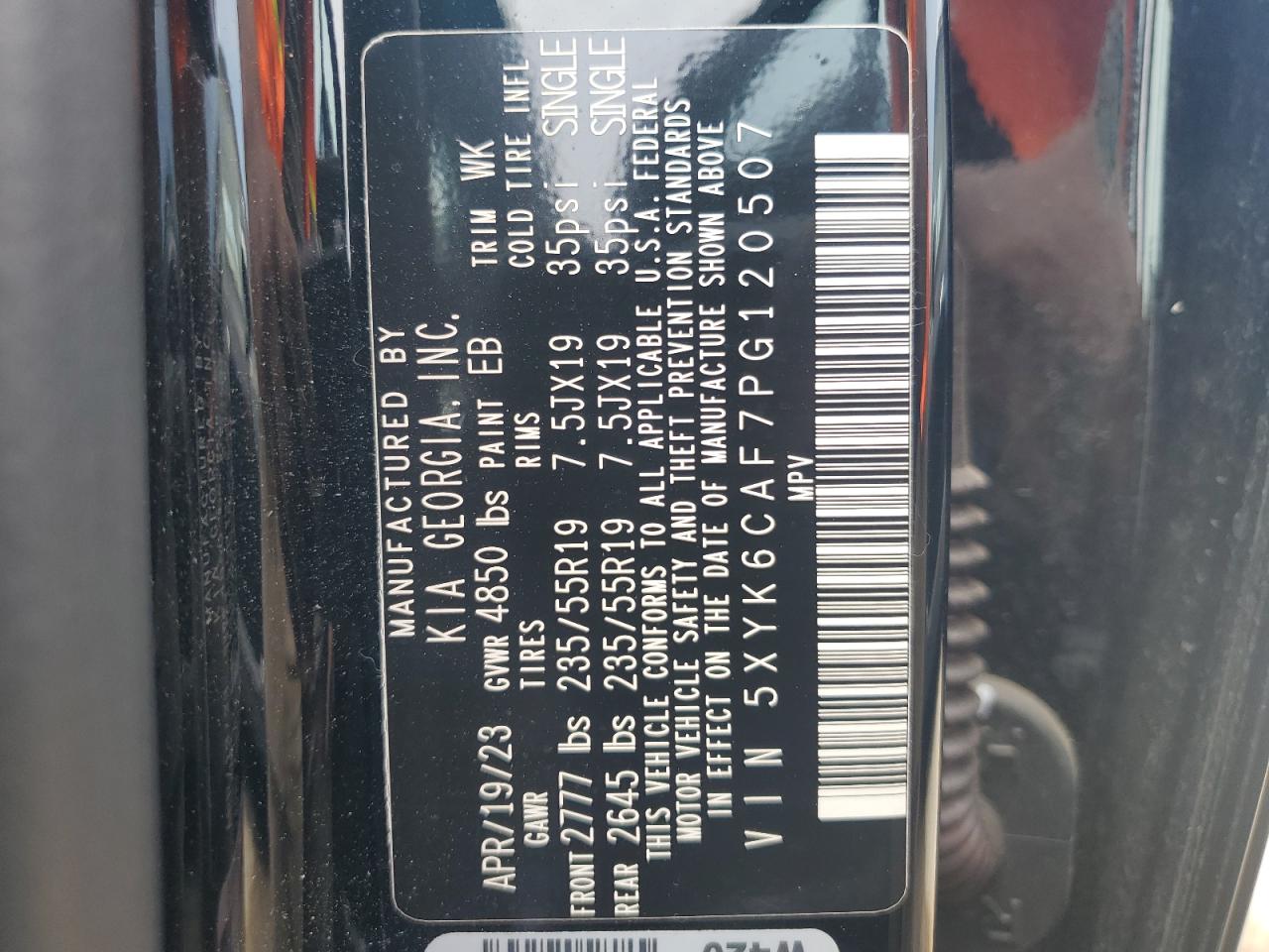 2023 Kia Sportage X Line VIN: 5XYK6CAF7PG120507 Lot: 69424404