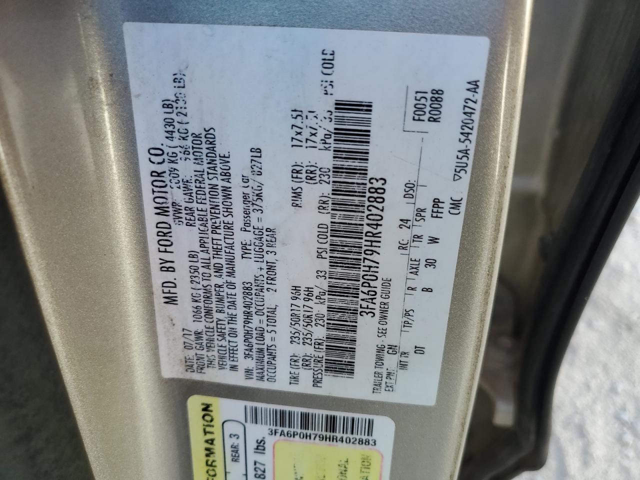2017 Ford Fusion - Image 14