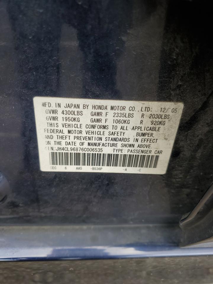 JH4CL96876C006535 2006 Acura Tsx