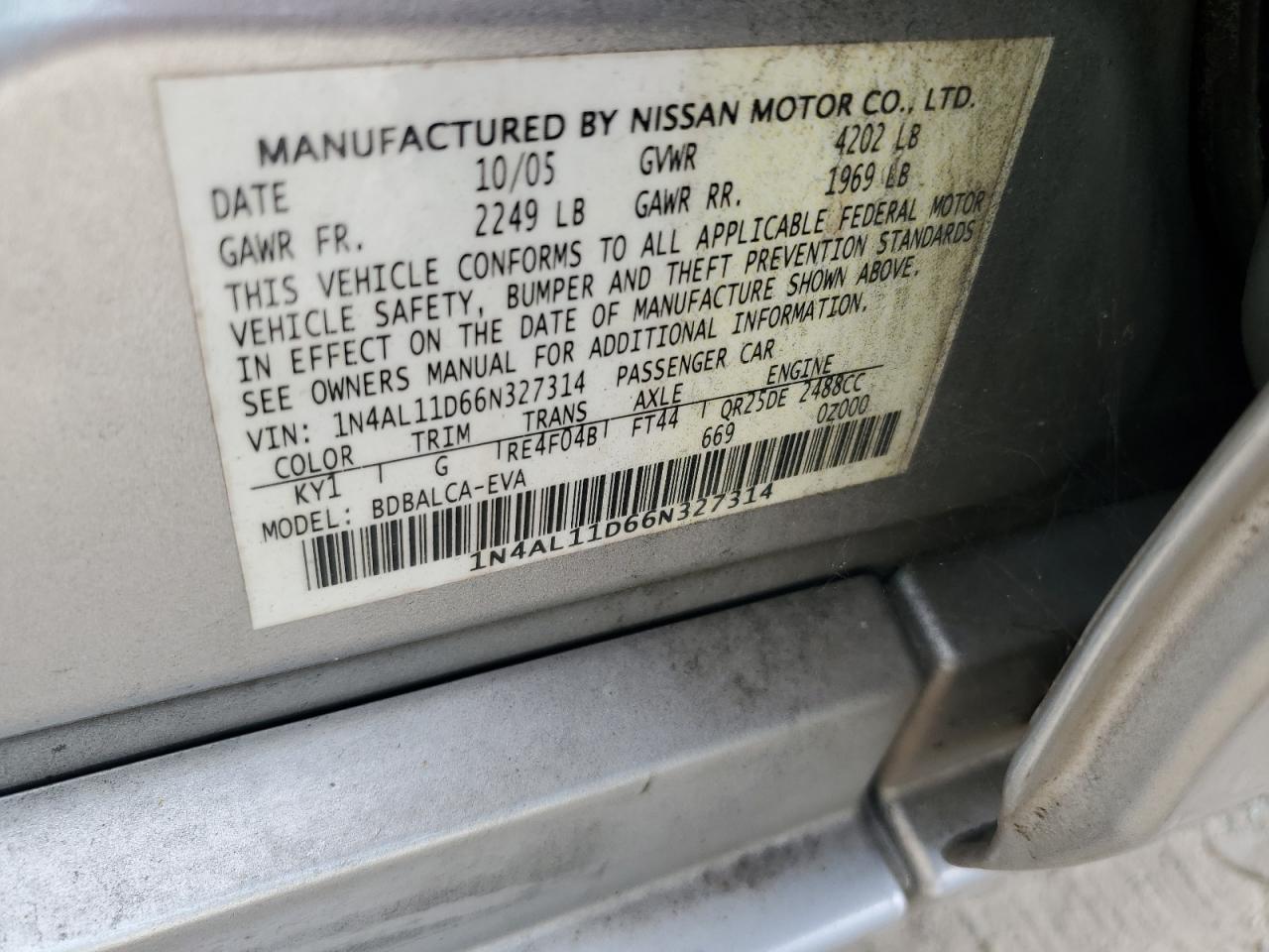 2006 Nissan Altima - Image 14