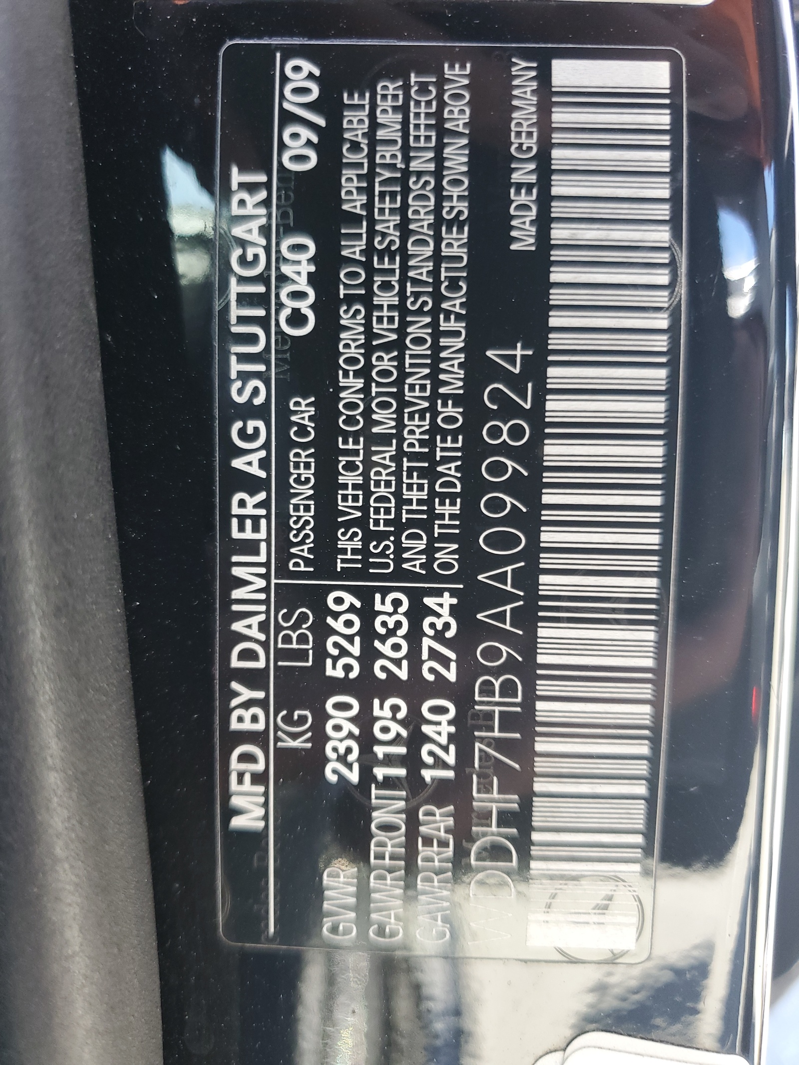 WDDHF7HB9AA099824 2010 Mercedes-Benz E 63 Amg