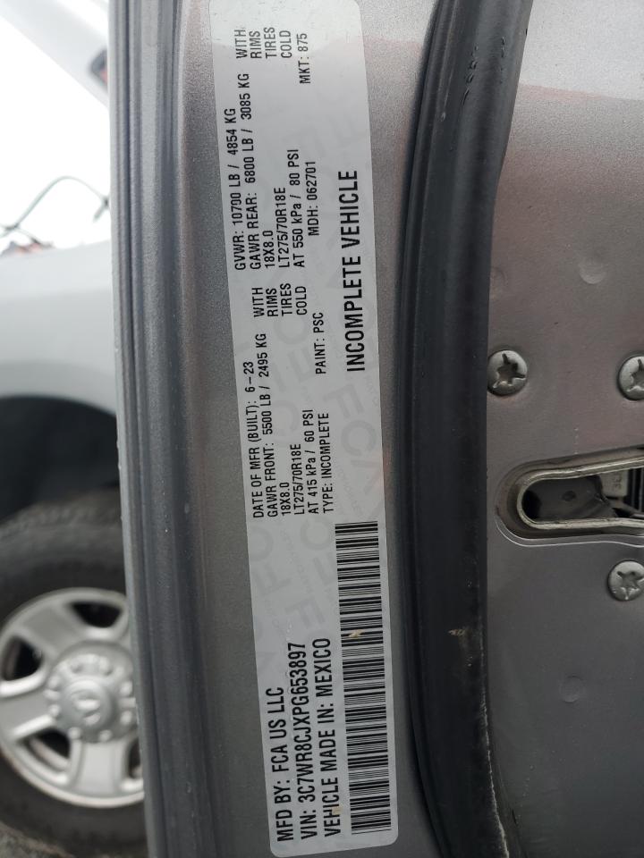 2023 Ram 3500 VIN: 3C7WR8CJXPG653897 Lot: 64547634