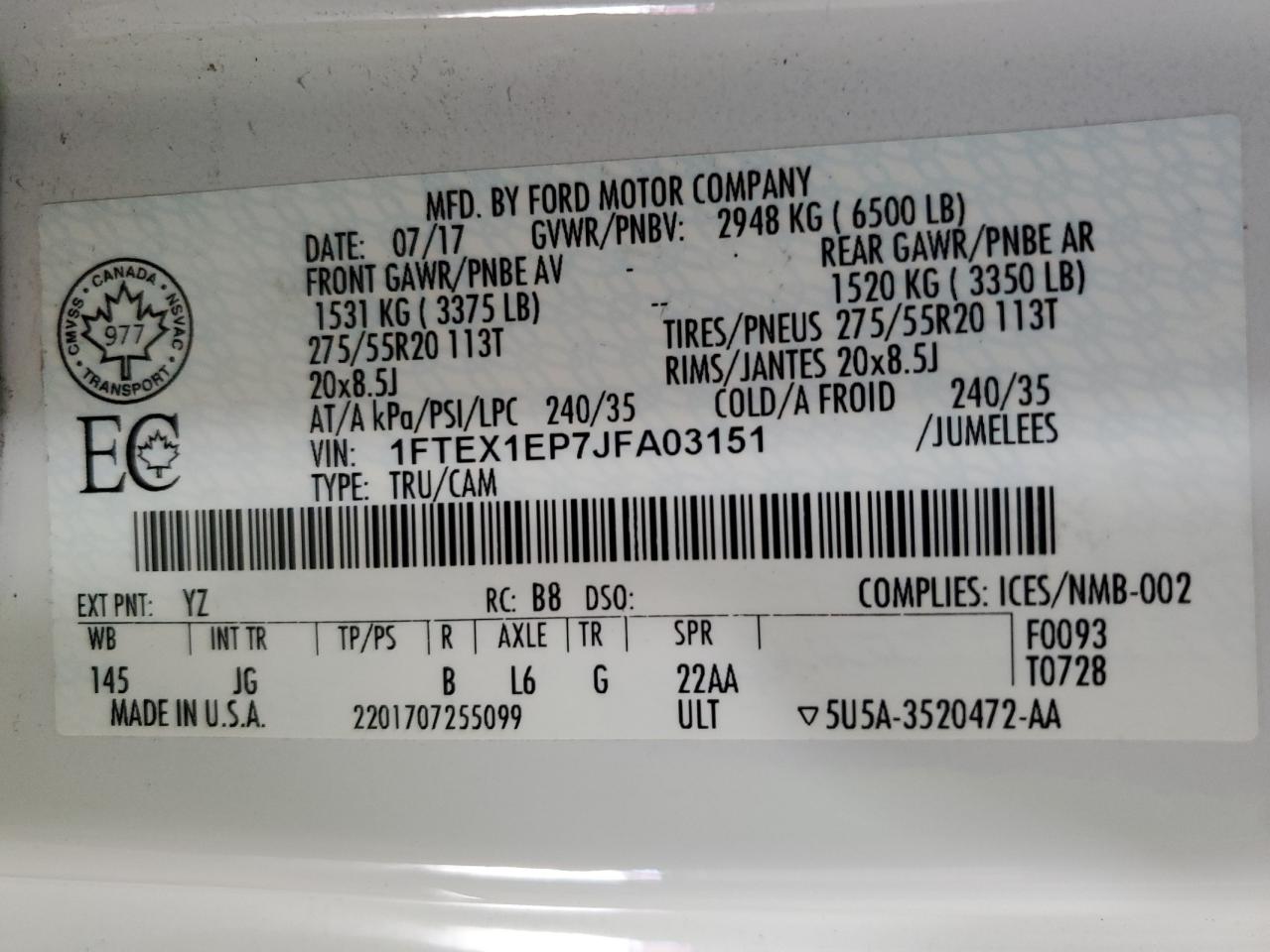 1FTEX1EP7JFA03151 2018 FORD F-150 - Image 12