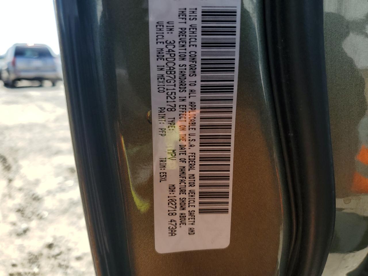 2016 Dodge Journey Se VIN: 3C4PDCAB7GT152178 Lot: 69413184