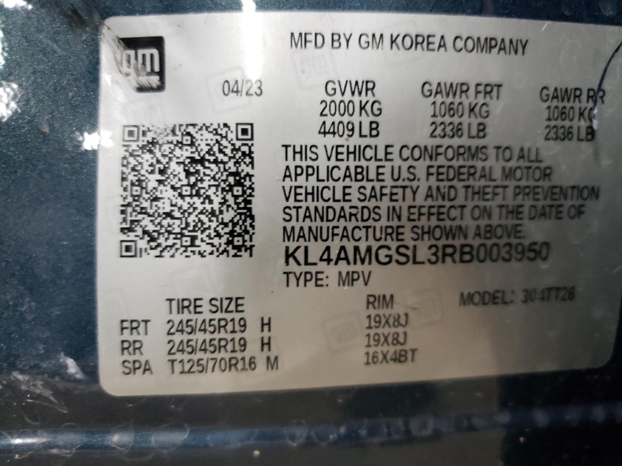 2024 Buick Encore Gx Avenir VIN: KL4AMGSL3RB003950 Lot: 66072014