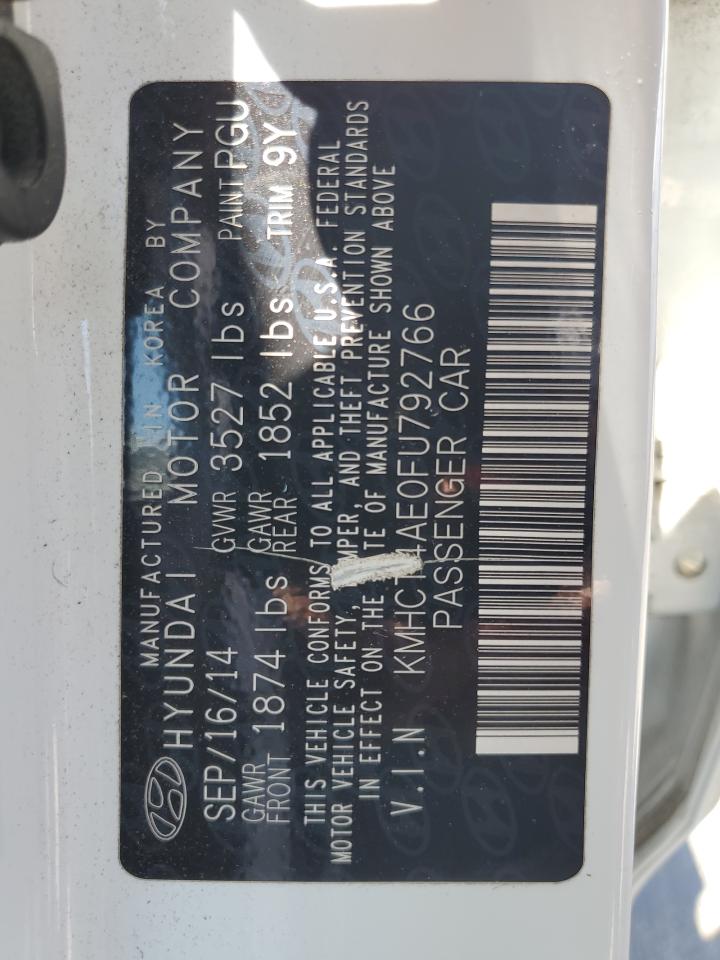 2015 Hyundai Accent Gls VIN: KMHCT4AE0FU792766 Lot: 65634084