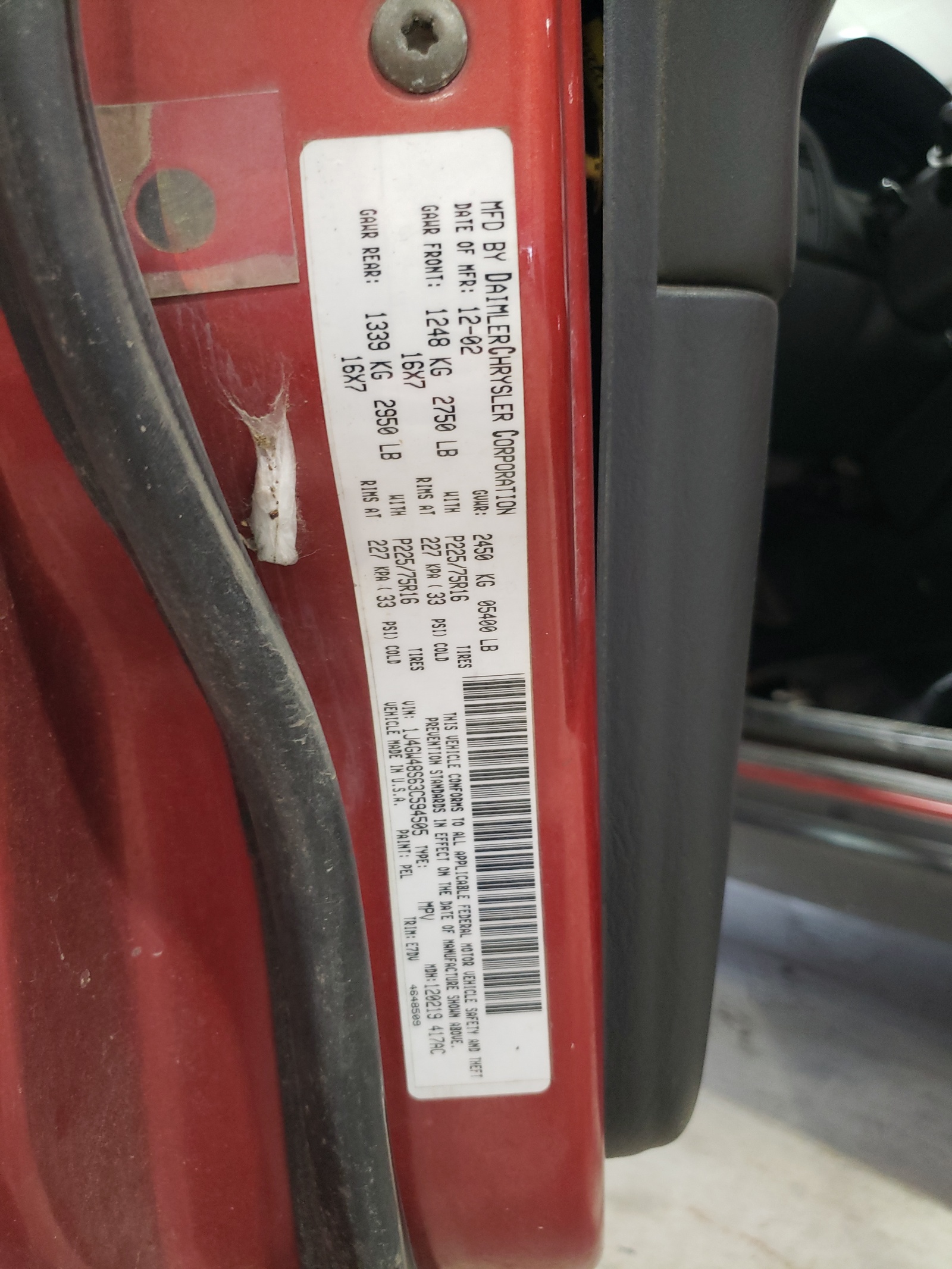 1J4GW48S63C594505 2003 Jeep Grand Cherokee Laredo