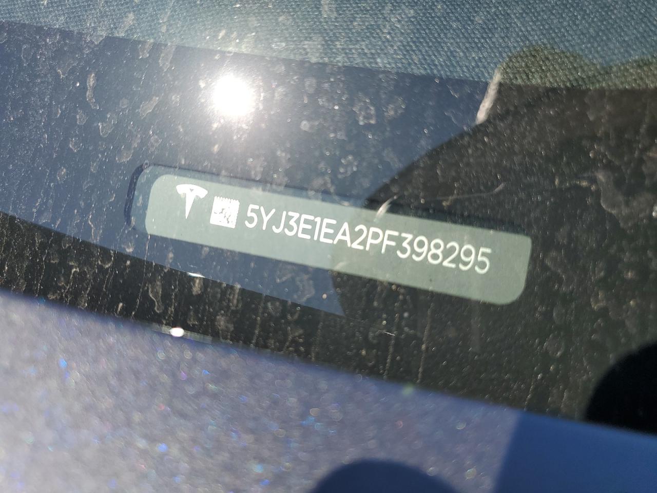 5YJ3E1EA2PF398295 2023 Tesla Model 3