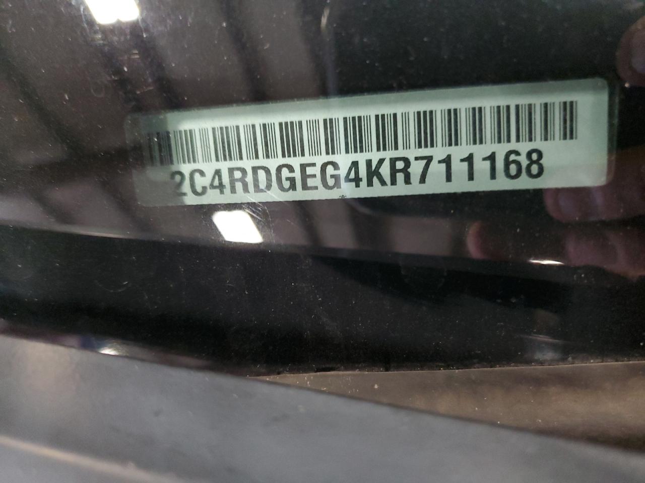 2C4RDGEG4KR711168 2019 Dodge Grand Caravan Gt