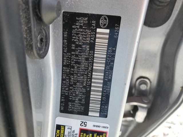 4T1G11AK7MU535550 Toyota Camry SE 12