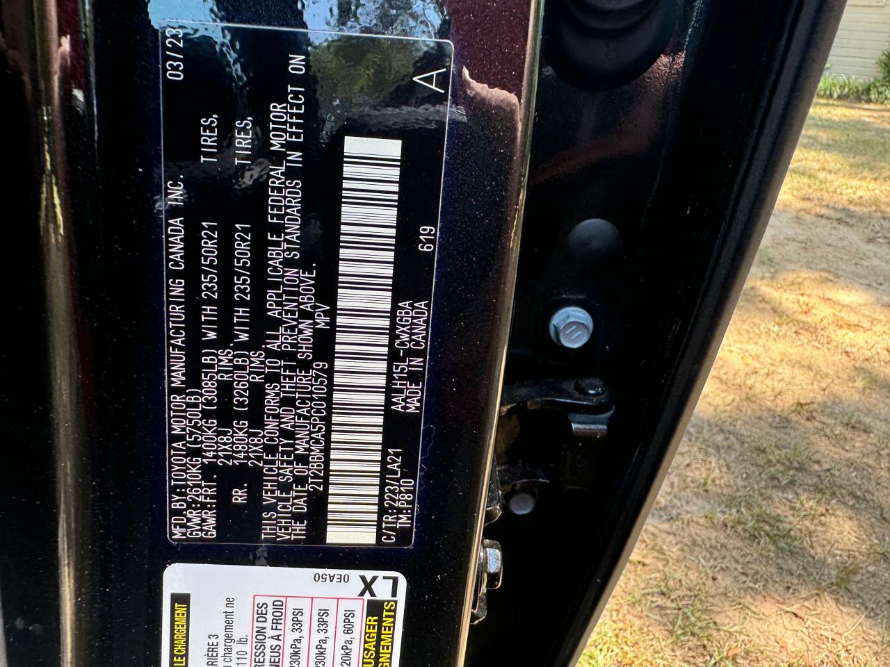 2023 Lexus Rx 350H Base VIN: 2T2BBMCA5PC010579 Lot: 67630754