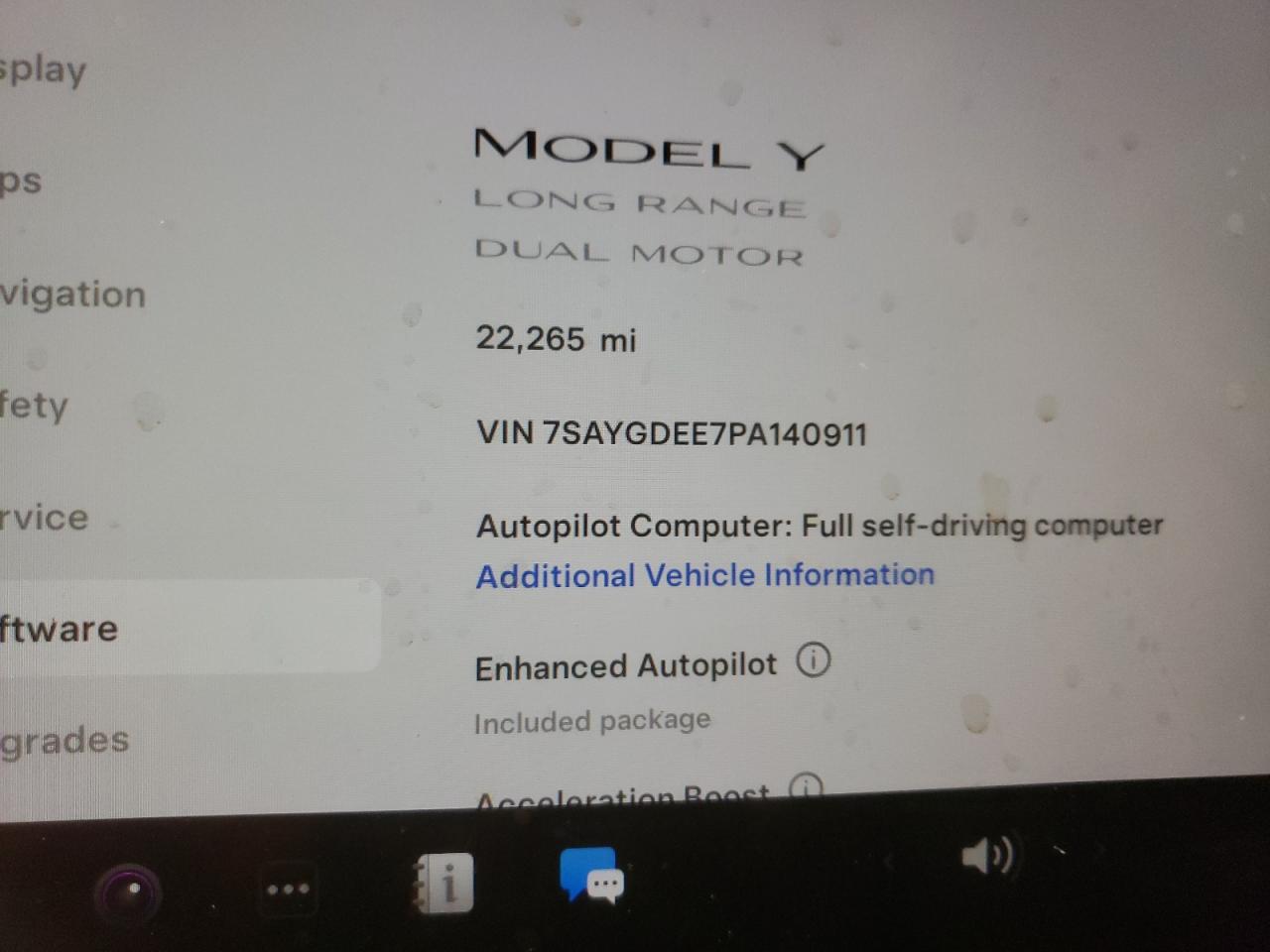 7SAYGDEE7PA140911 2023 Tesla Model Y