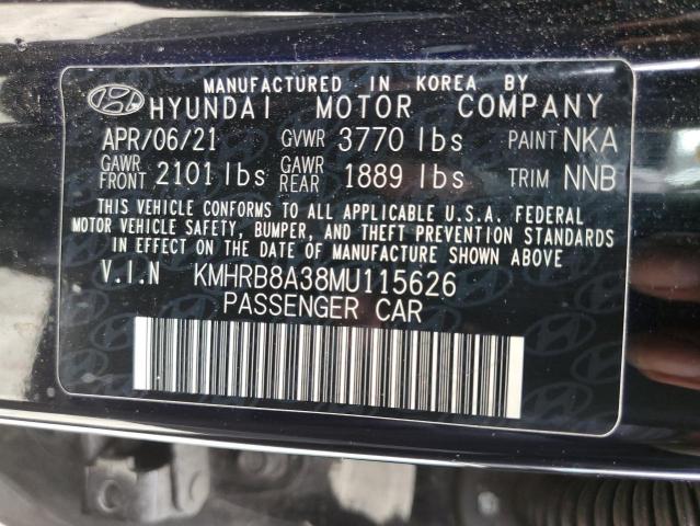 KMHRB8A38MU115626 Hyundai Venue SE 16