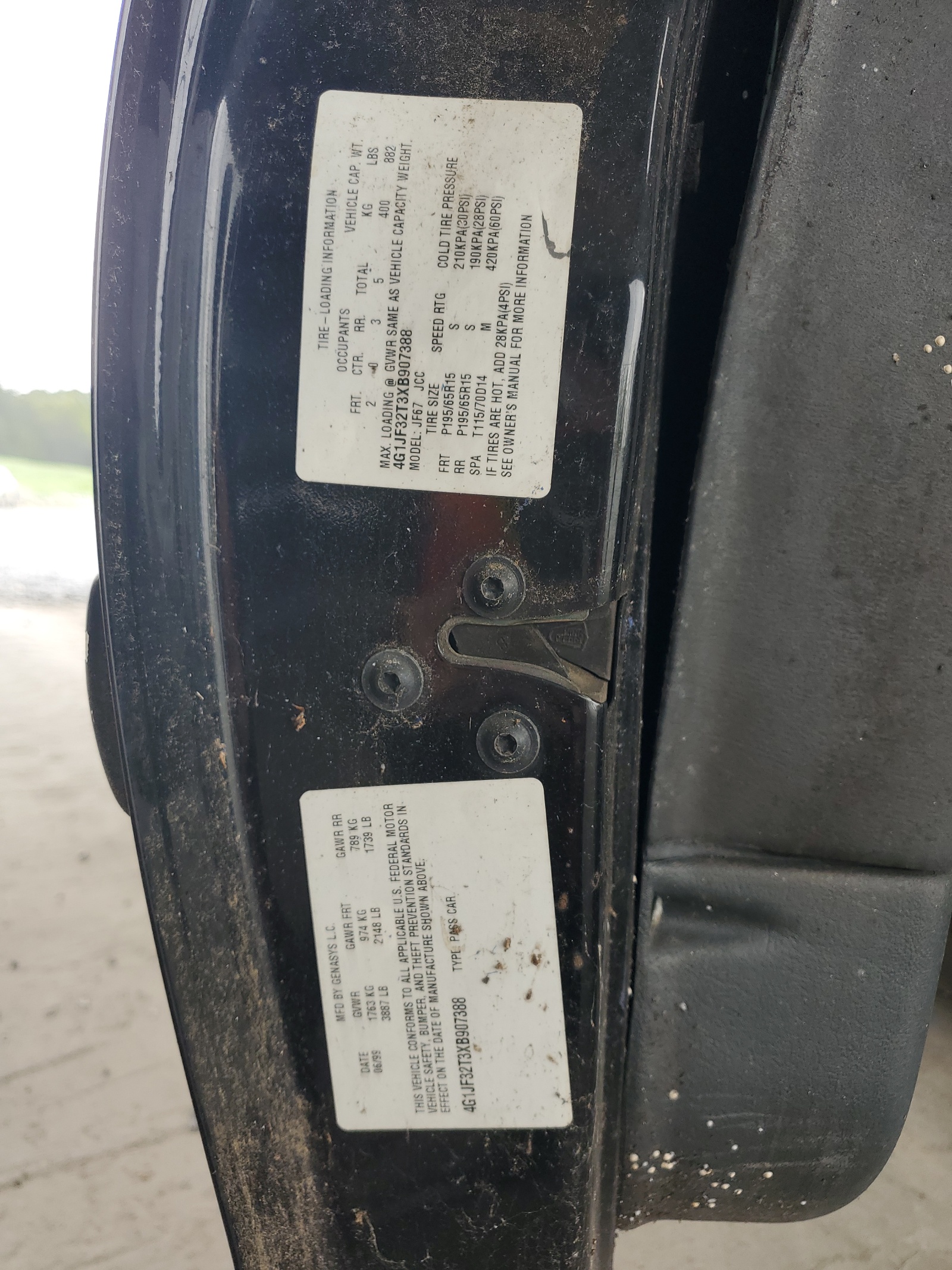 4G1JF32T3XB907388 1999 Chevrolet Cavalier Z24