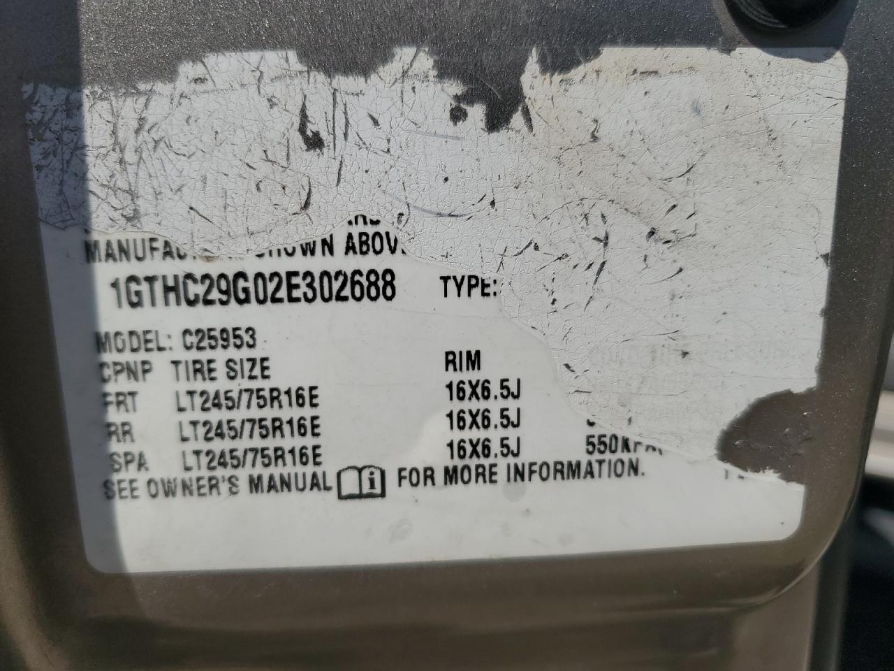 2002 GMC Sierra C2500 Heavy Duty VIN: 1GTHC29G02E302688 Lot: 66360614