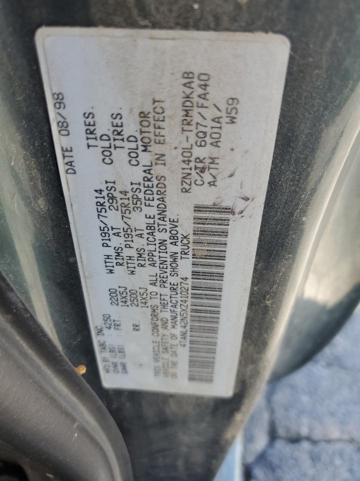 1999 Toyota Tacoma VIN: 4TANL42N5XZ410274 Lot: 67792404