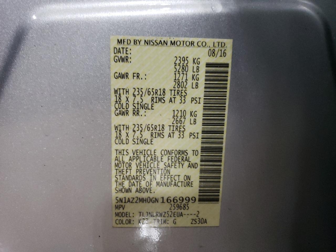 2016 Nissan Murano - Image 14