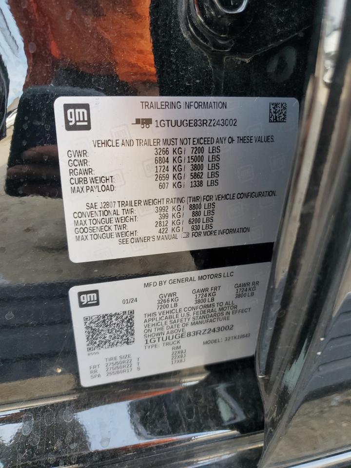 1GTUUGE83RZ243002 2024 GMC Sierra K1500 Denali