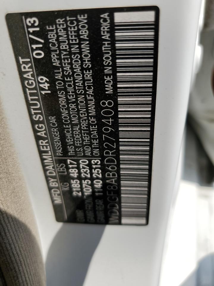 2013 Mercedes-Benz C 300 4Matic VIN: WDDGF8AB6DR279408 Lot: 66288104
