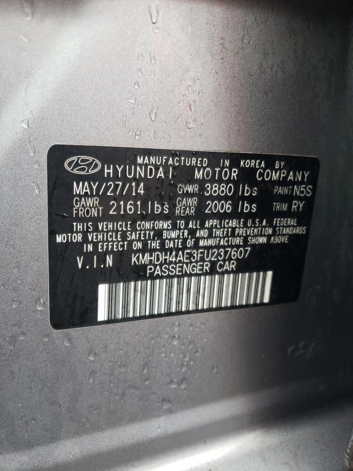 KMHDH4AE3FU237607 2015 Hyundai Elantra Se