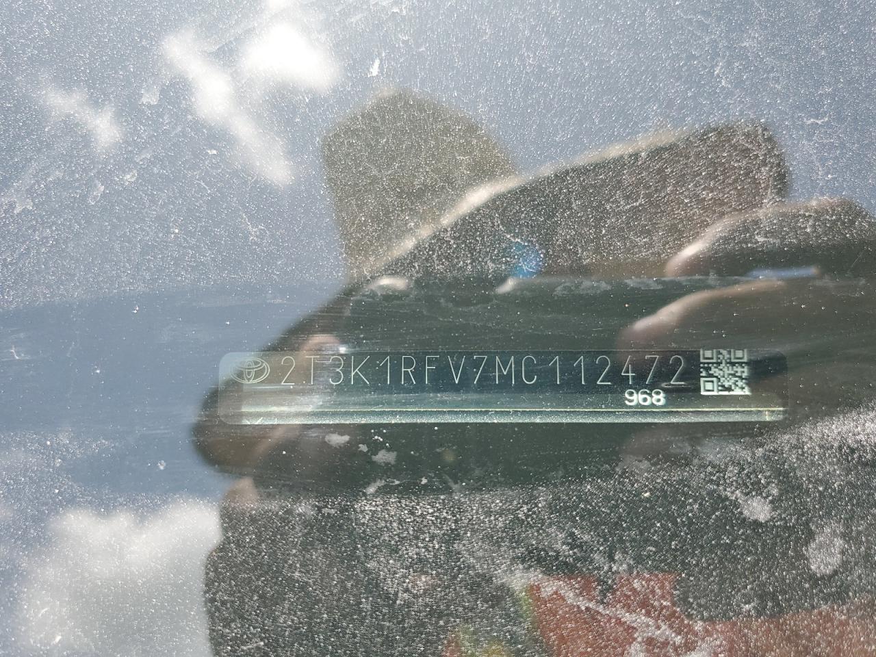 2021 Toyota Rav4 Le VIN: 2T3K1RFV7MC112472 Lot: 65892644