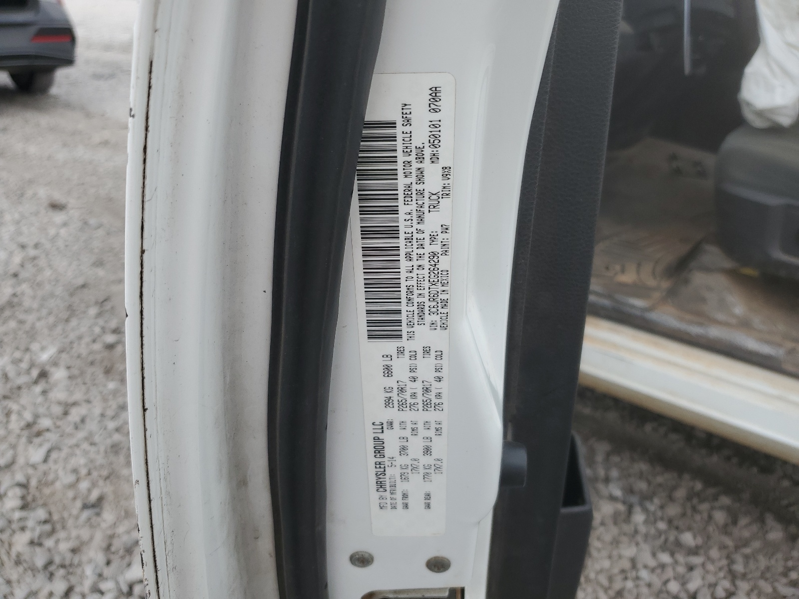 3C6JR6DTXEG264290 2014 Ram 1500 St