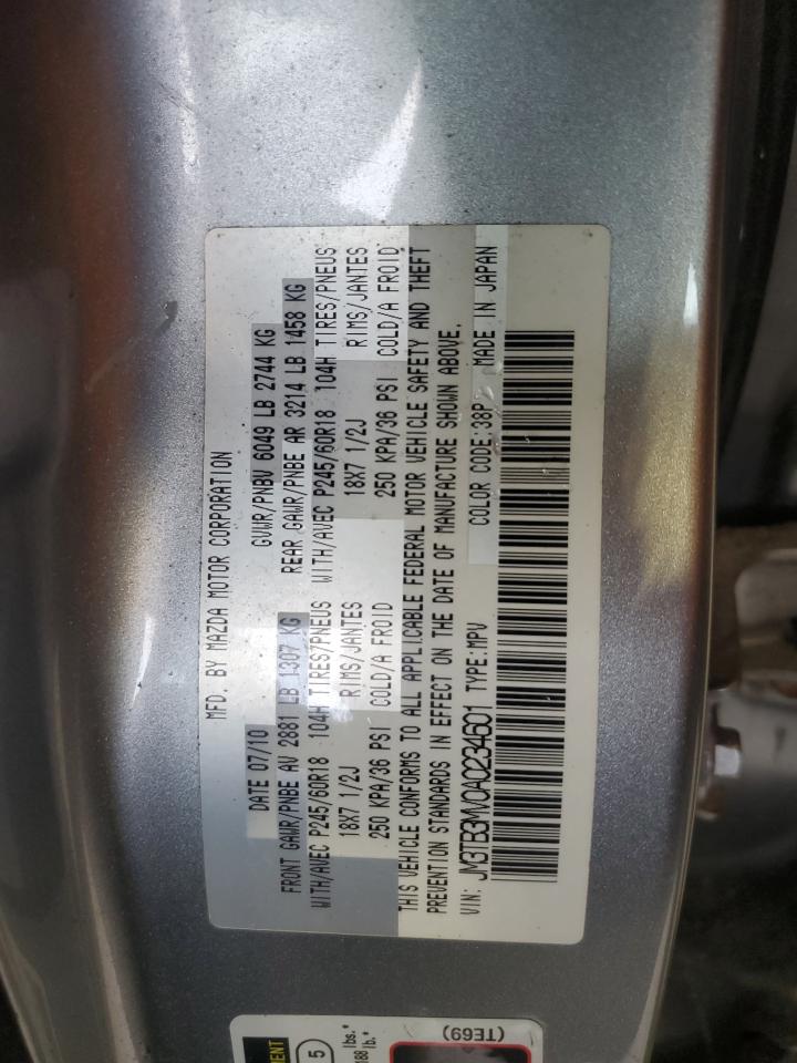 JM3TB3MV0A0234601 2010 Mazda Cx-9