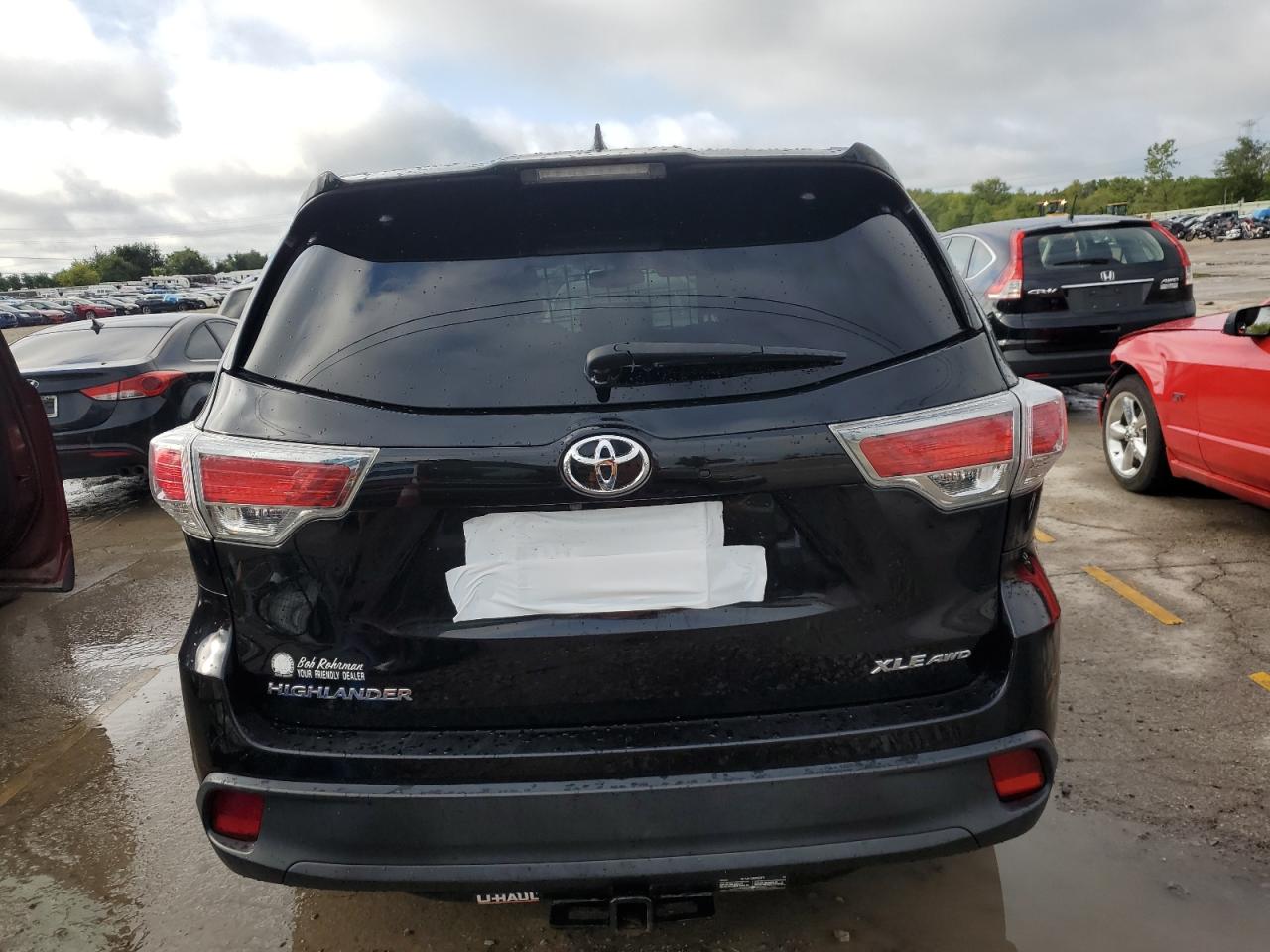 2016 Toyota Highlander Xle VIN: 5TDJKRFHXGS311720 Lot: 67420194