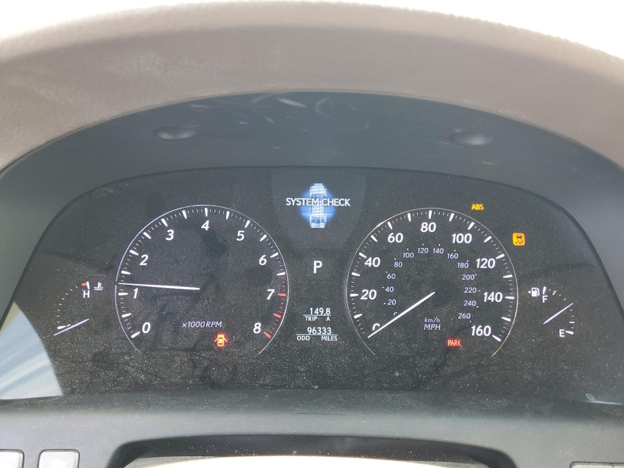 2010 Lexus Ls 460L VIN: JTHDL5EF3A5001245 Lot: 66911654